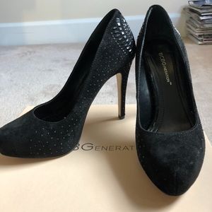 BGBG Black Kid Suede Pumps